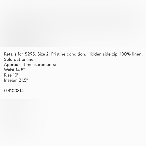 Theory Terena B Khaki Linen Culotte Crop Pants - 2 - Picture 8 of 8